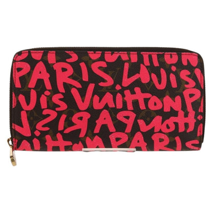 Louis Vuitton Zippy Wallet NM Monogram Graffiti, PINK, CANVAS, Wallets
