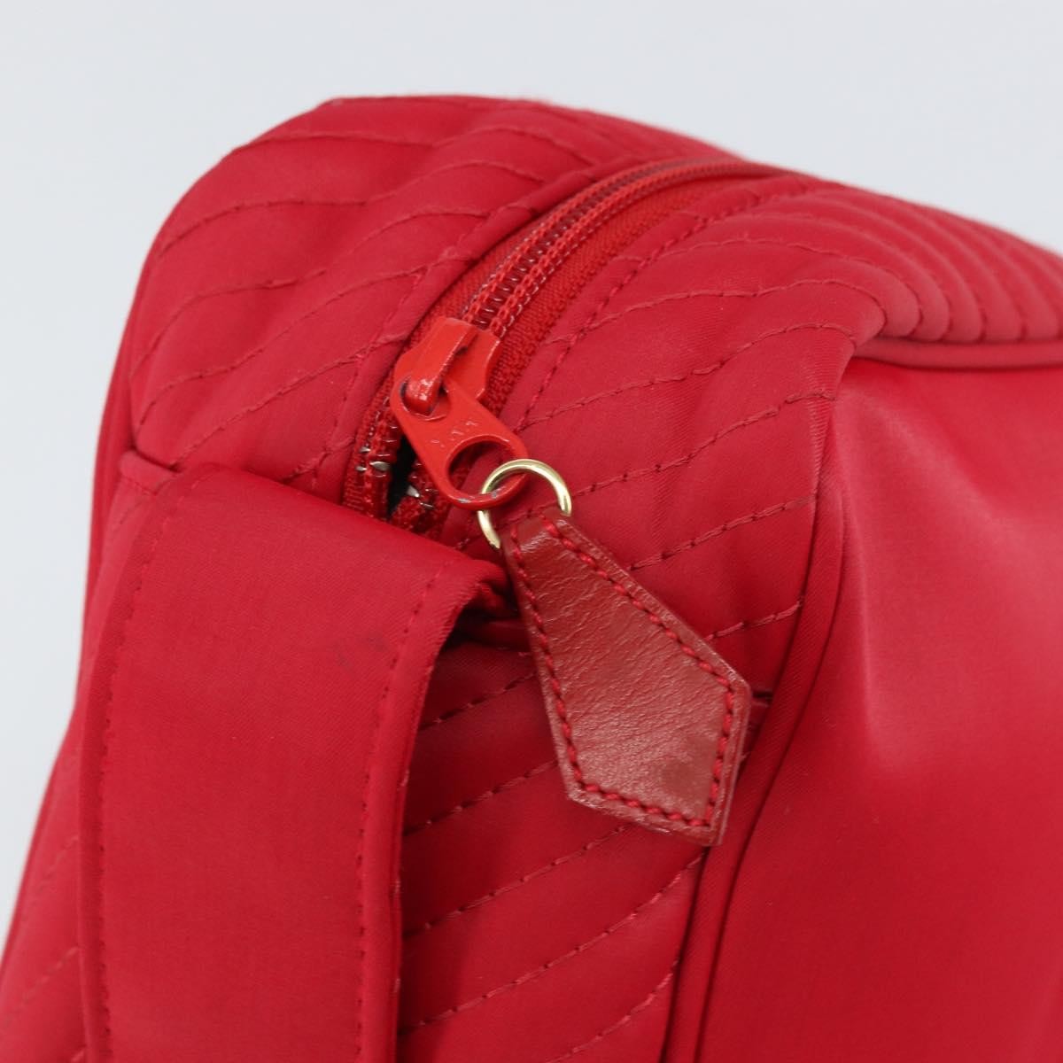 Saint Laurent Vintage Shoulder Bag Nylon, RED, NYLON, Shoulder bag
