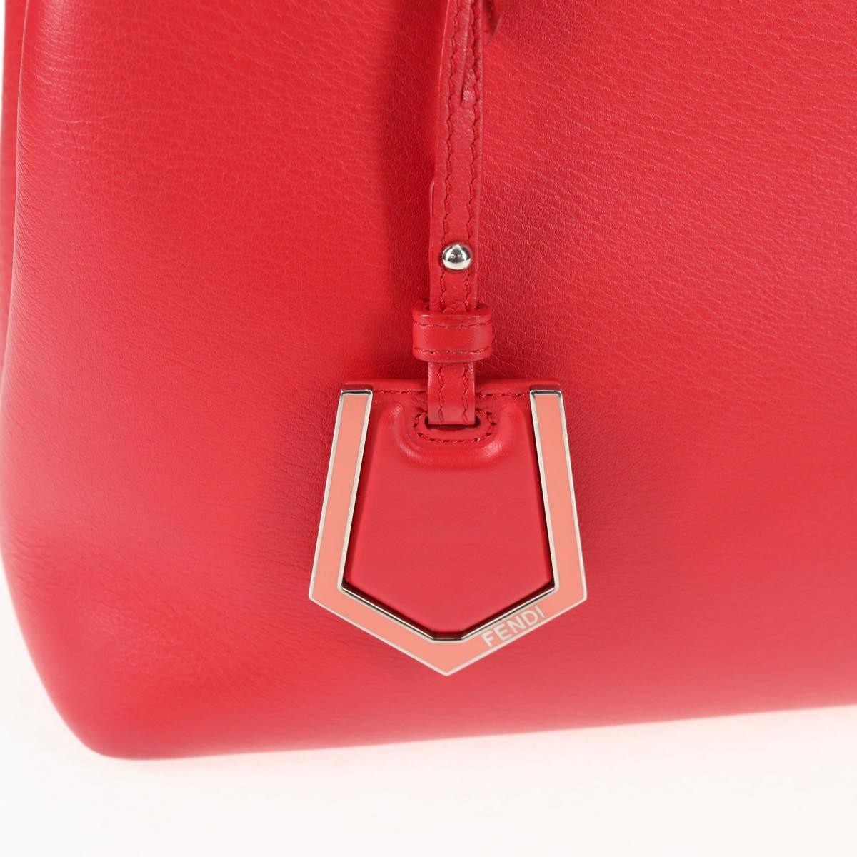 Fendi 2Jours Bag Leather, RED, LEATHER, Handbag