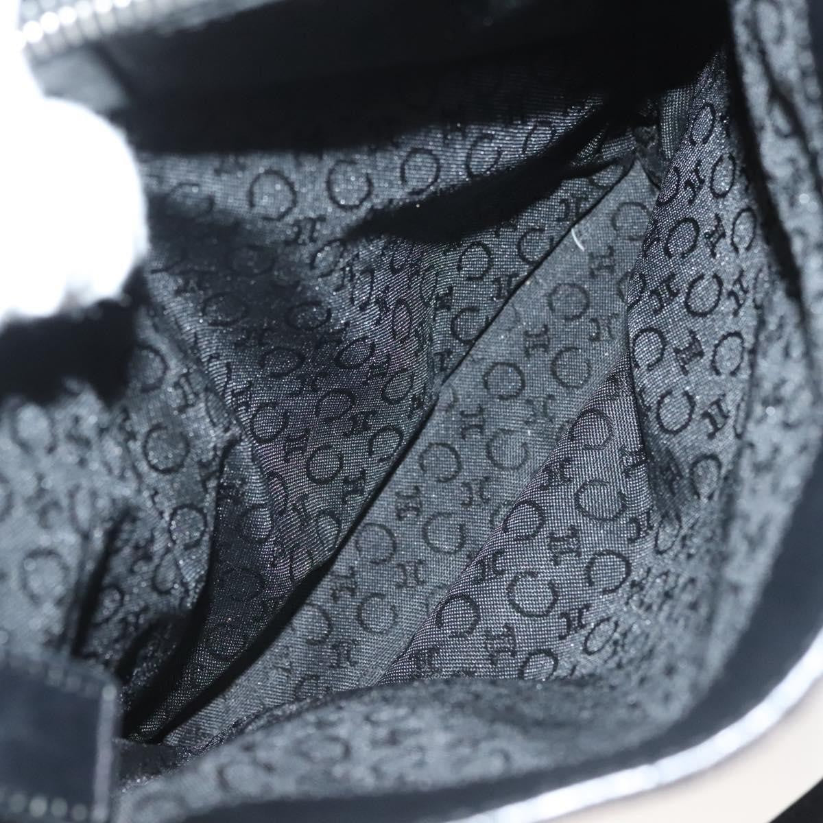 Celine C Macadam Handbag Canvas, BLACK, CANVAS, Handbag