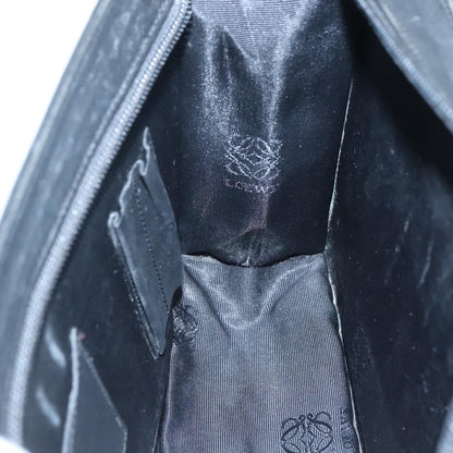 Loewe Anagram Clutch Bag Leather, BLACK, LEATHER, Clutche & pouche