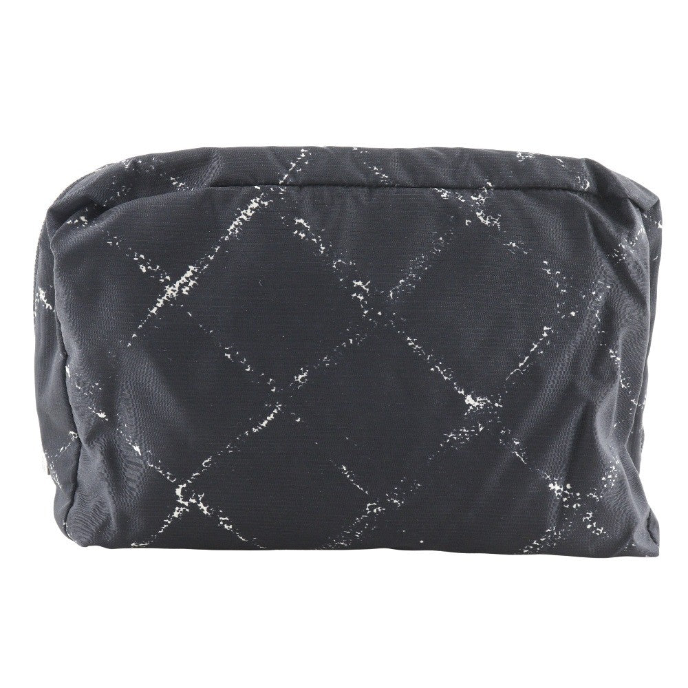 Chanel Travel line pouch Nylon, BLACK, NYLON, Travel bag