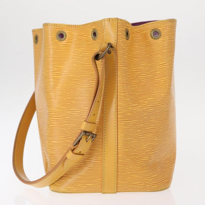 Louis Vuitton Petit Noe Handbag Epi Leather, YELLOW, LEATHER, Shoulder bag