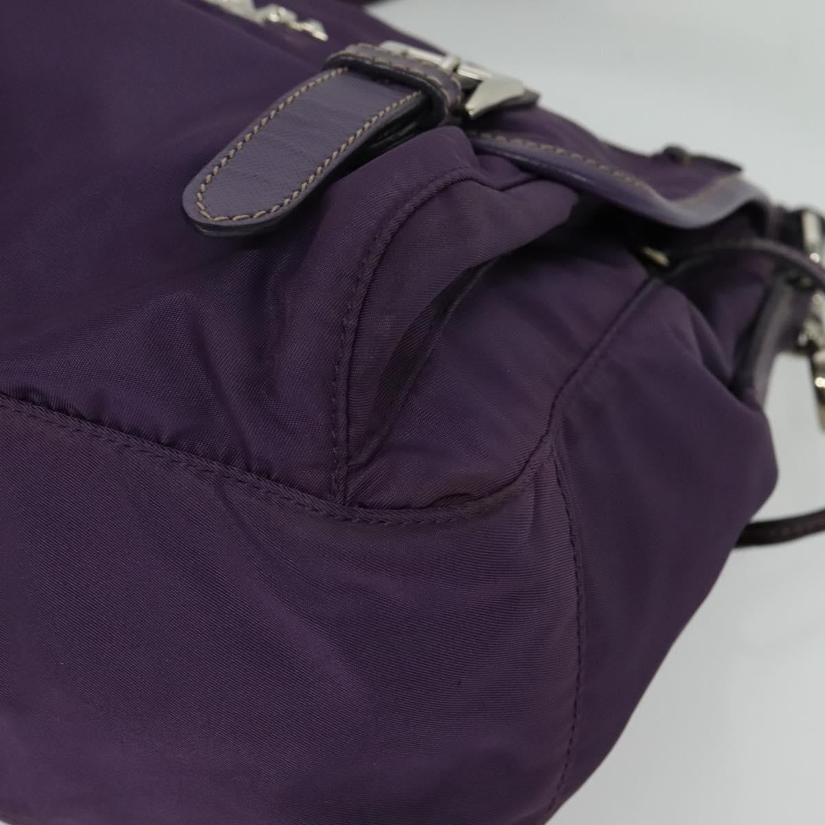 Prada Double Buckle Flap Camera Bag Tessuto, PURPLE, NYLON, Shoulder bag