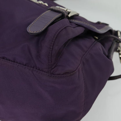 Prada Double Buckle Flap Camera Bag Tessuto, PURPLE, NYLON, Shoulder bag