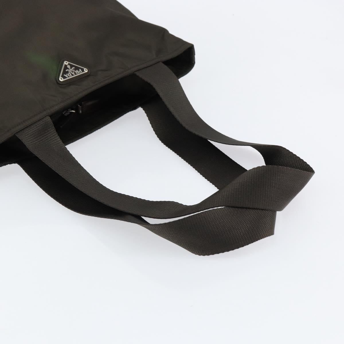 Prada Vintage Zip Tote Tessuto, KHAKI, NYLON, Tote bag