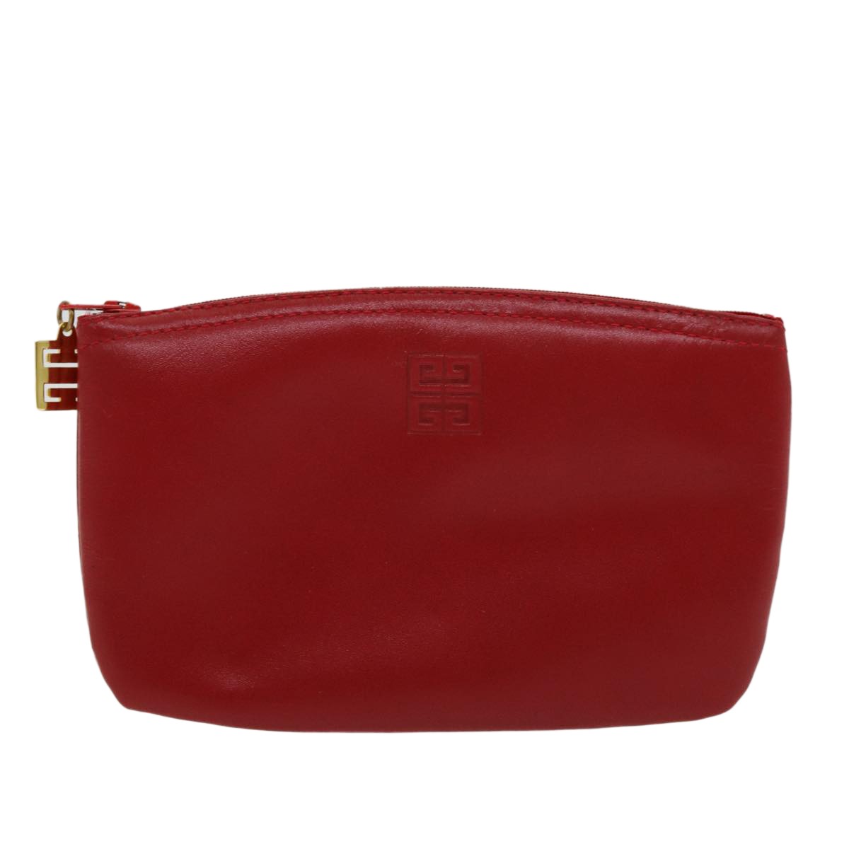 Givenchy 4G pouch Leather, RED, LEATHER, Clutche & pouche