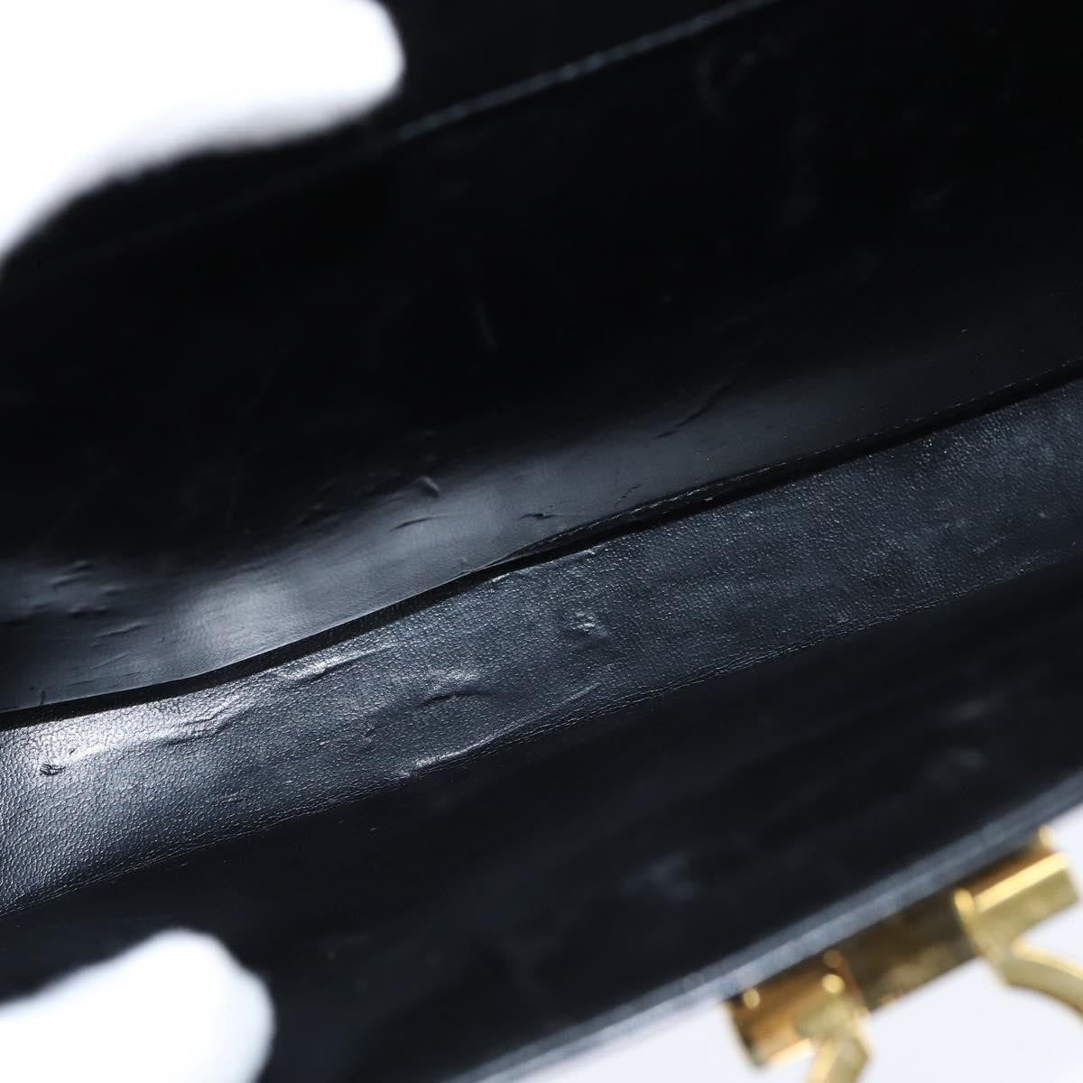 Salvatore Ferragamo Gancini Convertible Top Handle Bag Leather, BLACK, LEATHER, Handbag