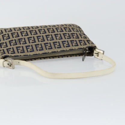 Fendi Pochette Shoulder Bag Zucchino Canvas, NAVY, CANVAS, Clutche & pouche