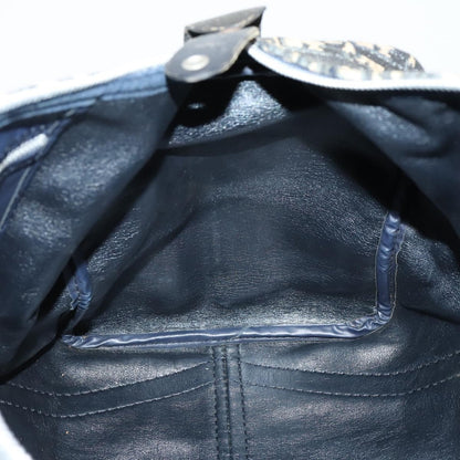 Christian Dior Vintage Trotter Boston Bag Diorissimo Canvas, NAVY, CANVAS, Travel bag