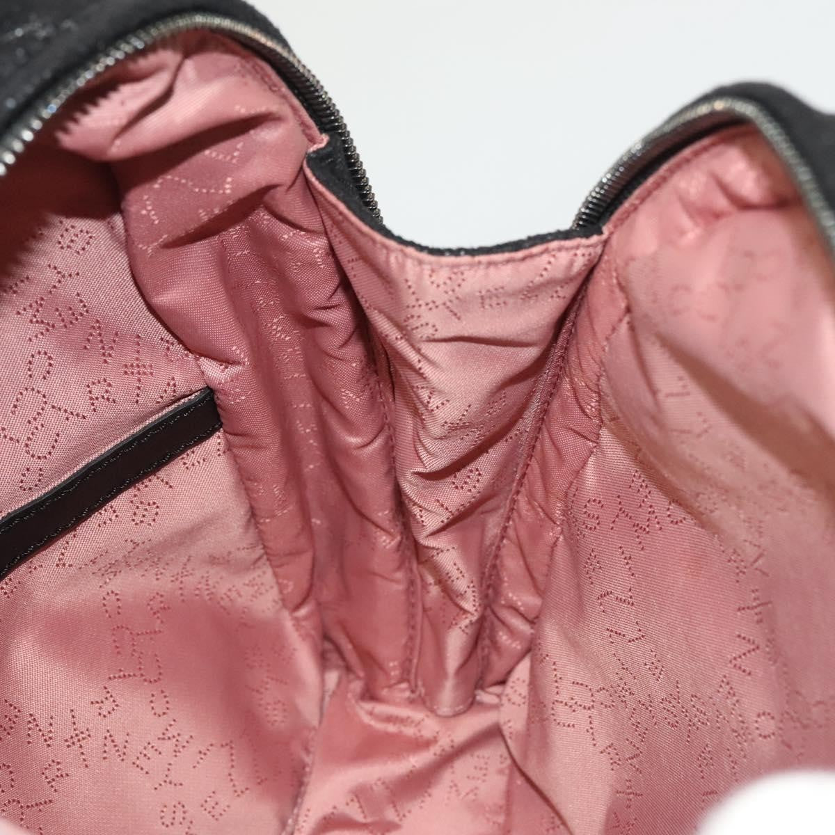 Stella McCartney Falabella Flap Pocket Backpack Shaggy Deer, BLACK, SUEDE, Backpack