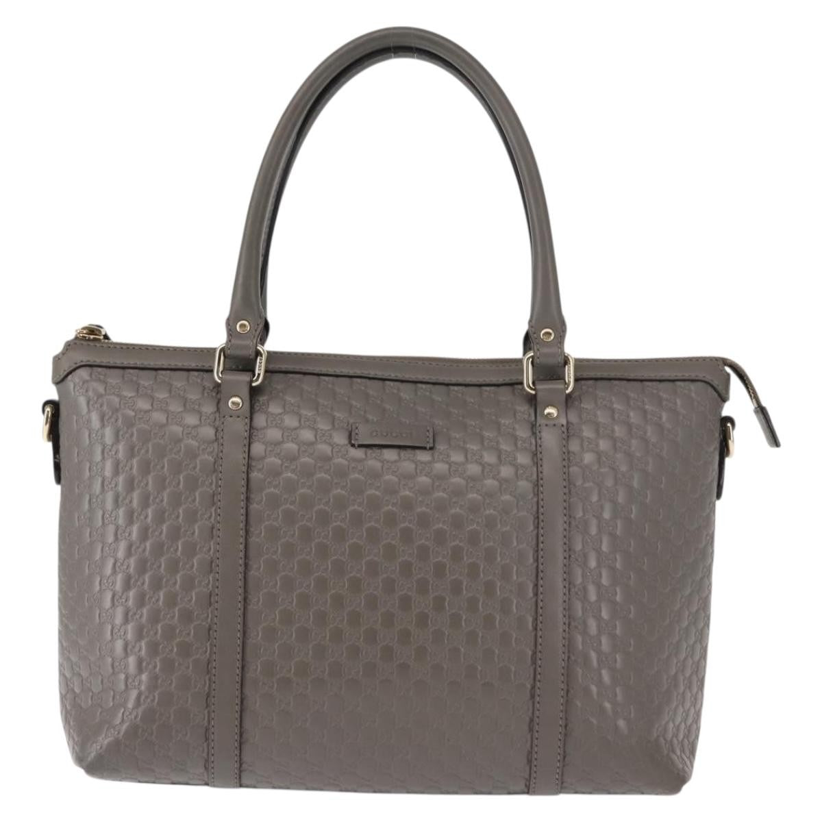 Gucci Britt Convertible Dome Satchel Microguccissima Leather, GRAY, LEATHER, Handbag