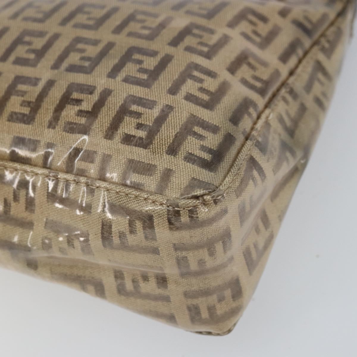 Fendi Vintage Shoulder Bag Zucca Canvas, BEIGE, PVC, Shoulder bag