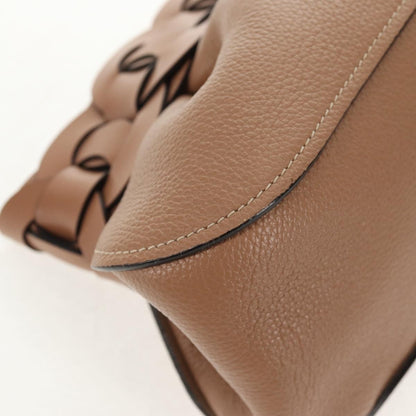 Chloe Darryl Clutch Leather, BEIGE, LEATHER, Clutche & pouche