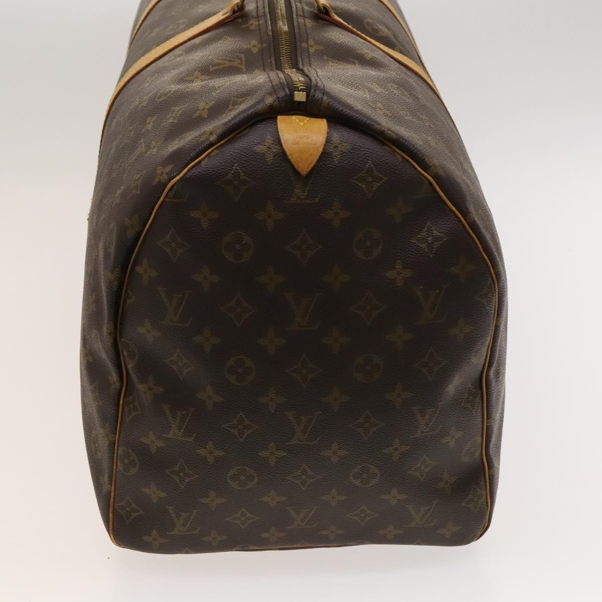 Louis Vuitton Keepall Bag Monogram Canvas, BROWN, CANVAS, Travel bag
