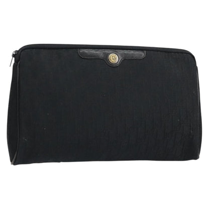 Christian Dior Trotter pouch Diorissimo Canvas, BLACK, CANVAS, Clutche & pouche