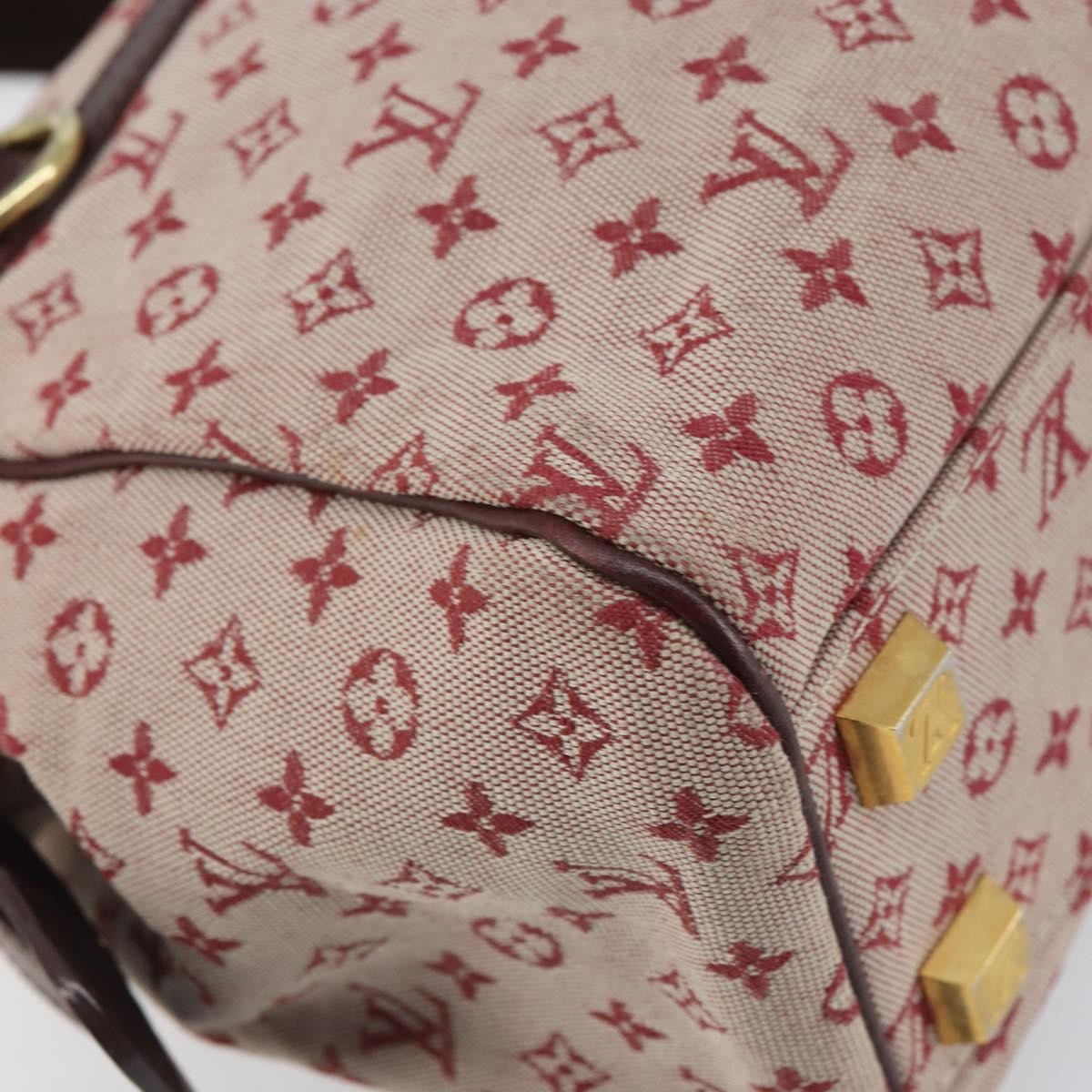 Louis Vuitton Josephine Handbag Mini Lin, RED, CANVAS, Handbag