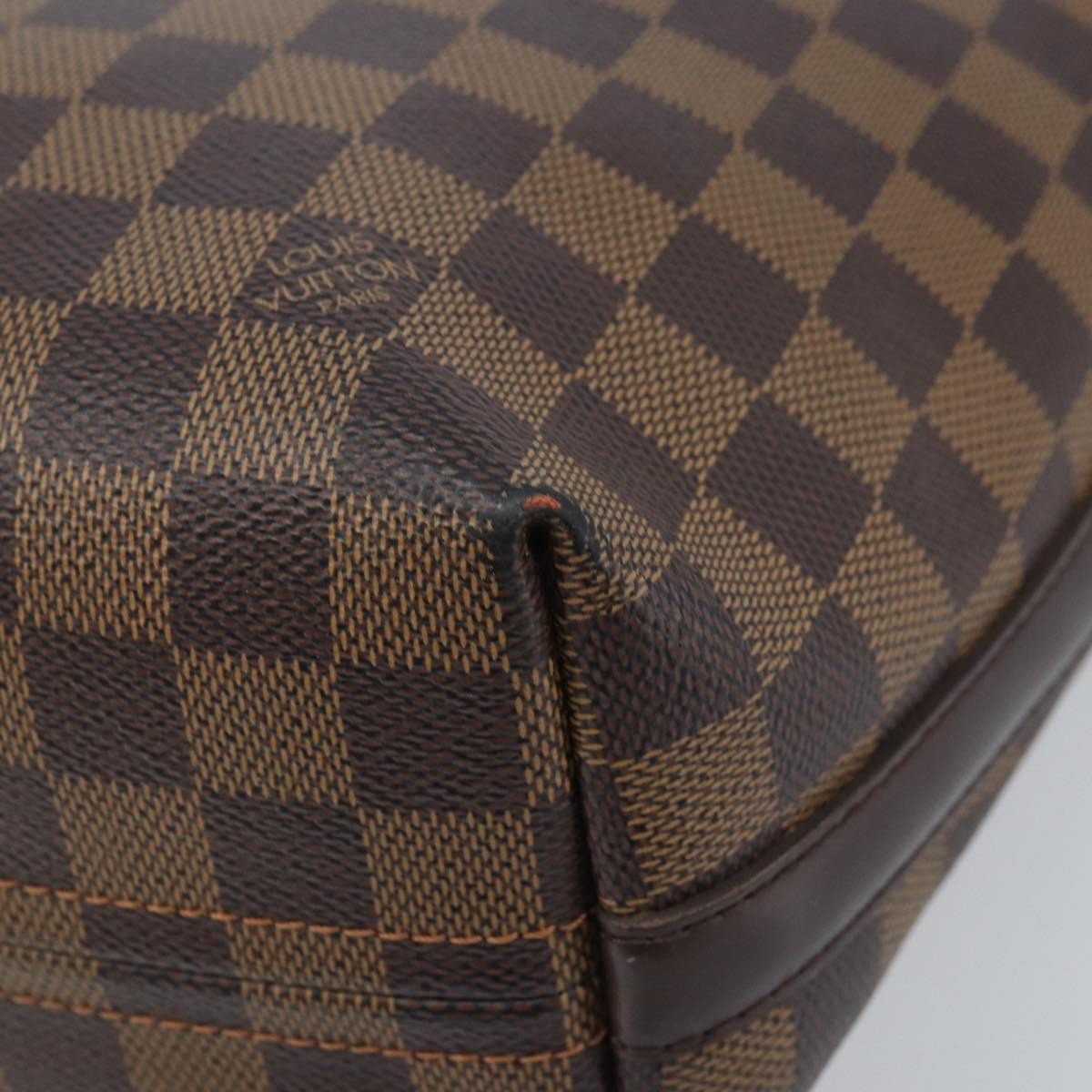 Louis Vuitton Illovo Handbag Damier, BROWN, CANVAS, Handbag