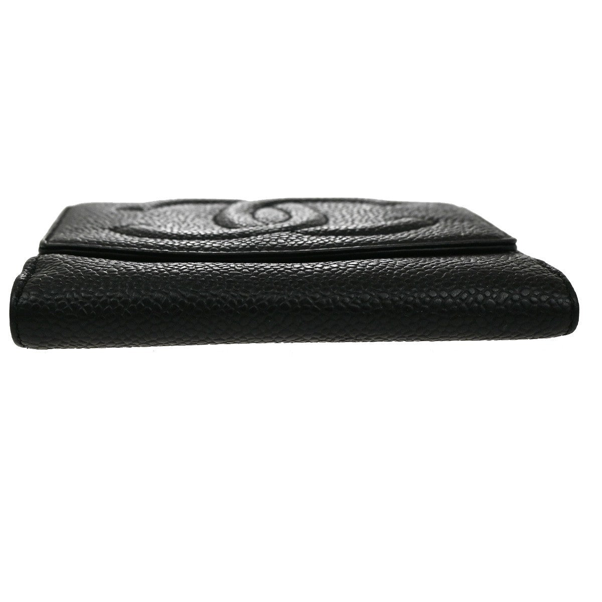 Chanel Timeless Trifold Wallet Leather, BLACK, LEATHER, Wallets