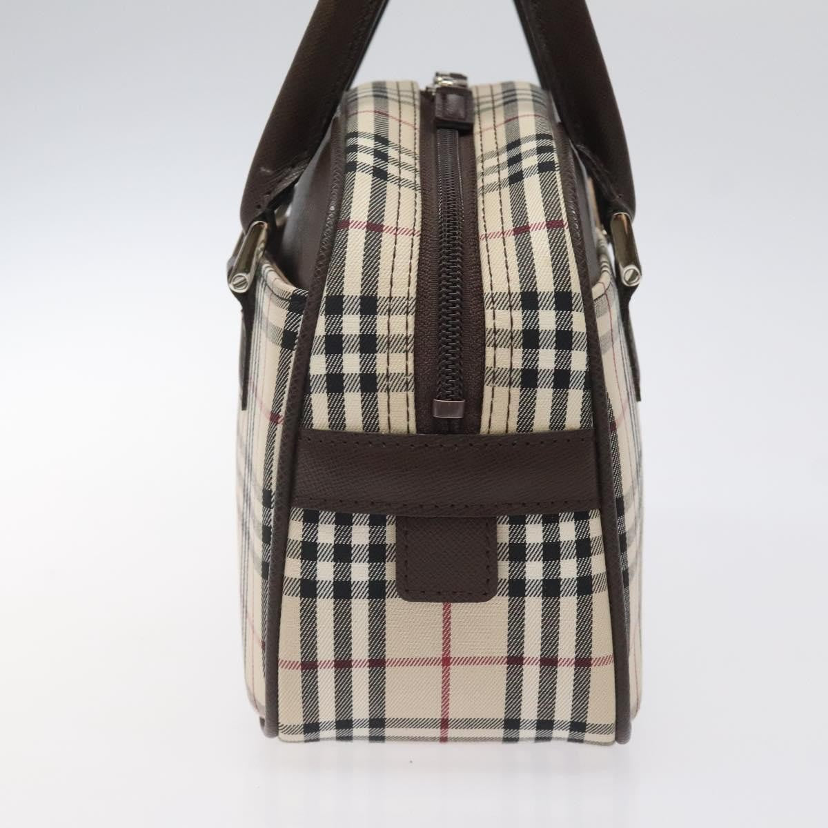 Burberry Nova Check Bowling Bag Canvas, BEIGE, CANVAS, Travel bag