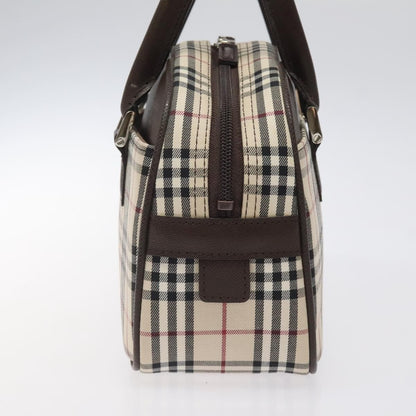 Burberry Nova Check Bowling Bag Canvas, BEIGE, CANVAS, Travel bag