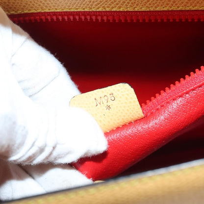 Celine Vintage Convertible Turnlock Top Handle Bag Leather, YELLOW, LEATHER, Handbag