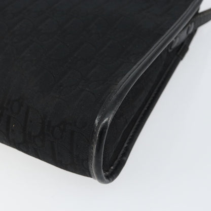 Christian Dior Vintage Trotter Shoulder Bag Canvas, BLACK, CANVAS, Shoulder bag