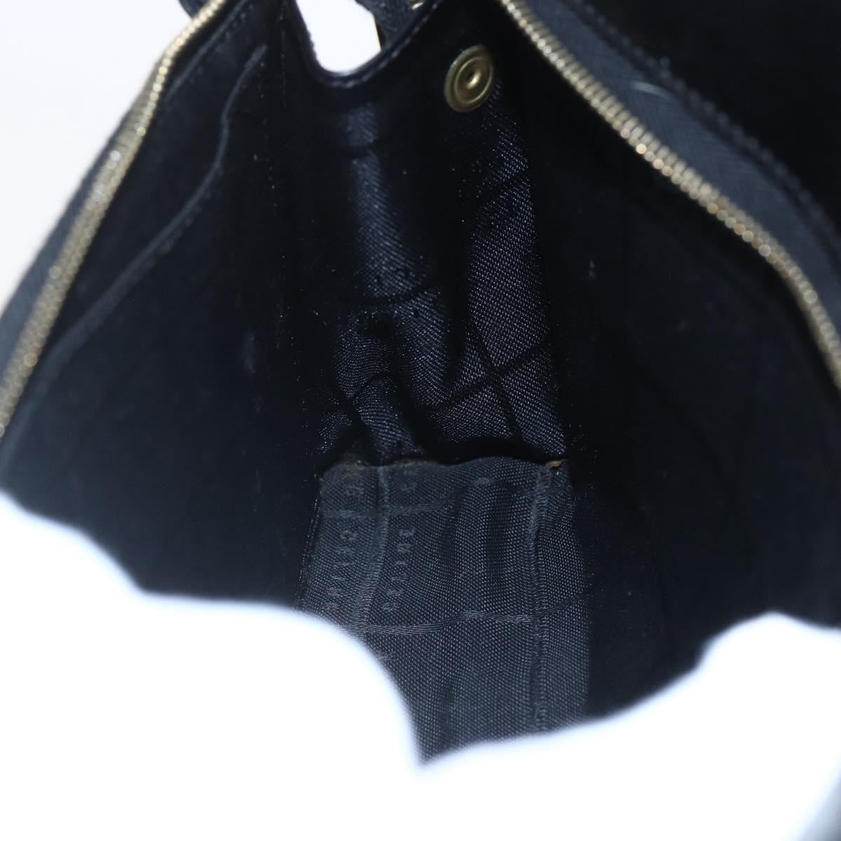 Celine Vintage Macadam Shoulder Bag Canvas, BLACK, CANVAS, Shoulder bag