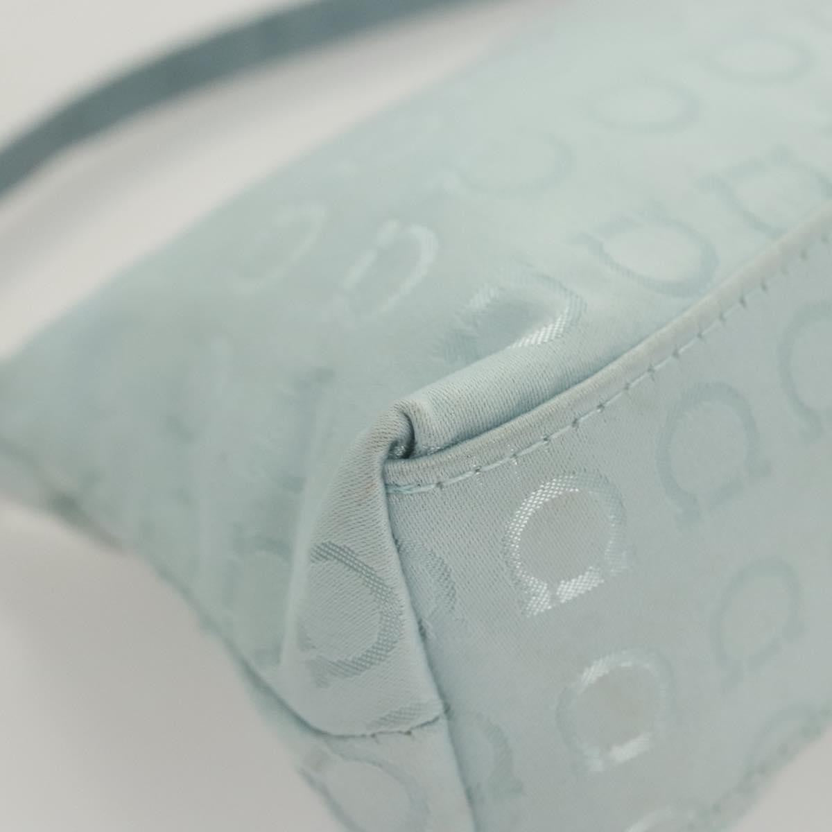 Salvatore Ferragamo Vintage Gancini Pochette Nylon, BLUE, NYLON, Clutche & pouche