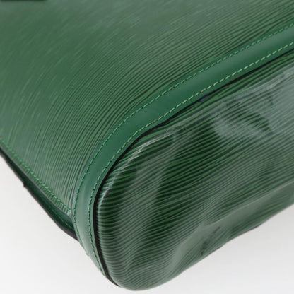 Louis Vuitton Lussac Handbag Epi Leather, GREEN, LEATHER, Handbag