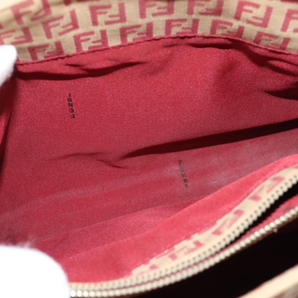 Fendi Vintage Shopping Tote Zucchino Canvas, RED, CANVAS, Handbag