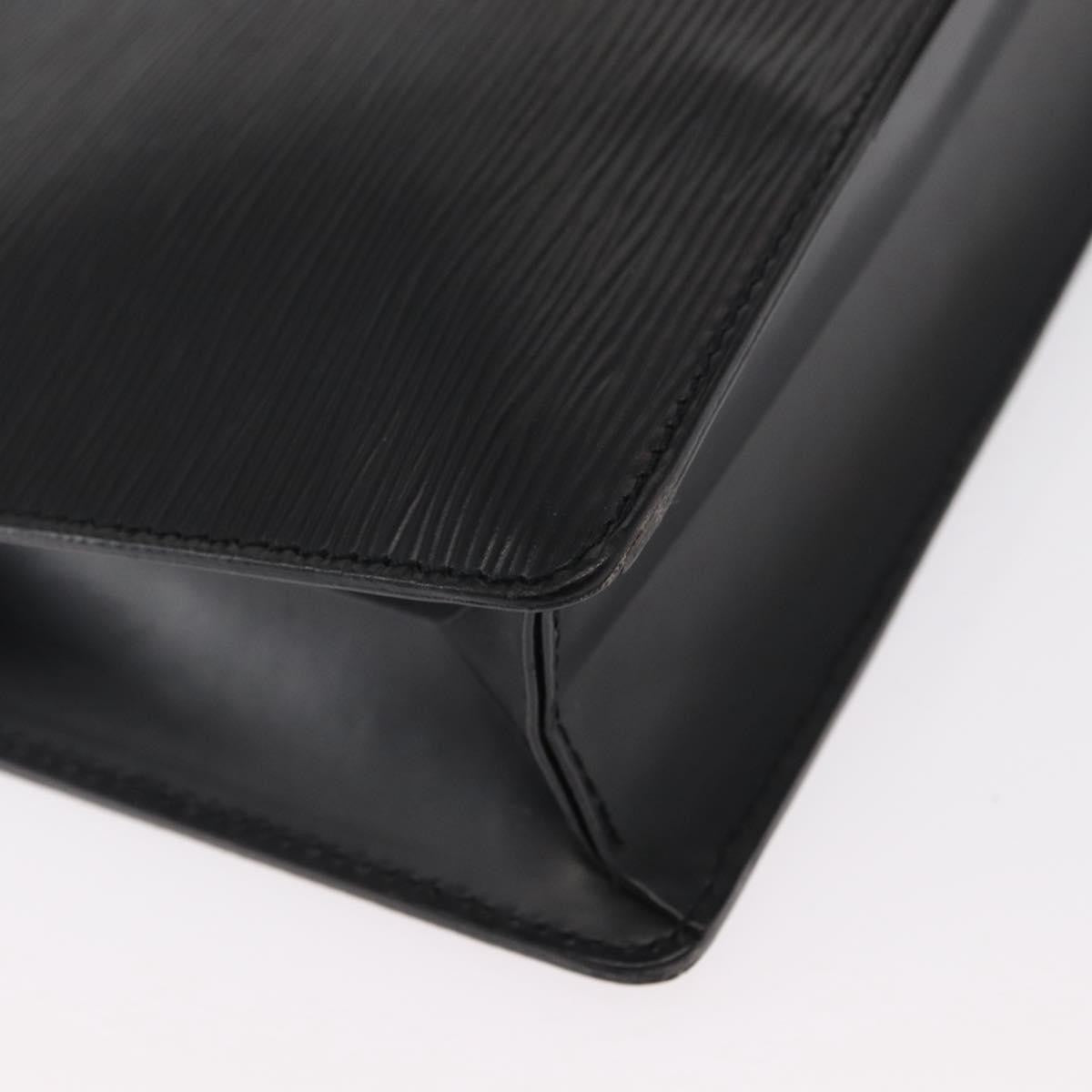 Louis Vuitton Pochette Homme Epi Leather, BLACK, LEATHER, Clutche & pouche