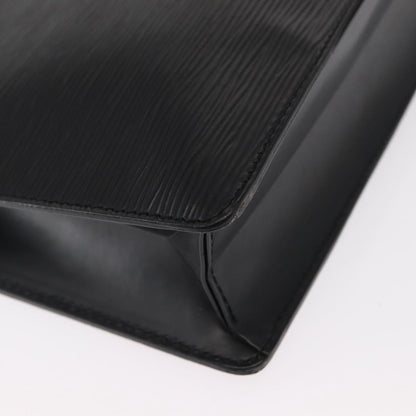 Louis Vuitton Pochette Homme Epi Leather, BLACK, LEATHER, Clutche & pouche