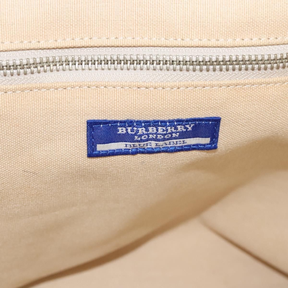 Burberry Blue Label Tote Bag Canvas, BEIGE, CANVAS, Tote bag