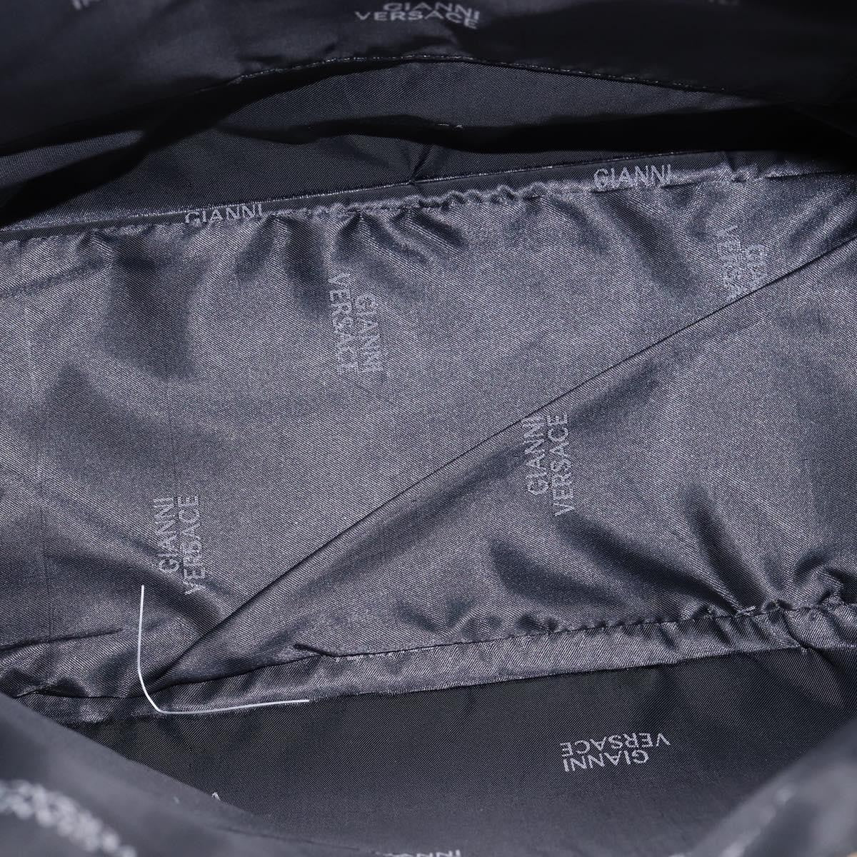 Versace Vintage Sun Zip Satchel Embossed Leather, BEIGE, LEATHER, Handbag