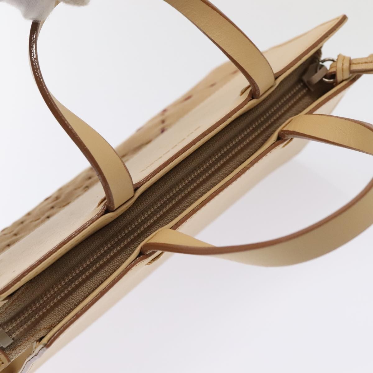 Burberry Vintage Handbag Leather, BEIGE, LEATHER, Handbag