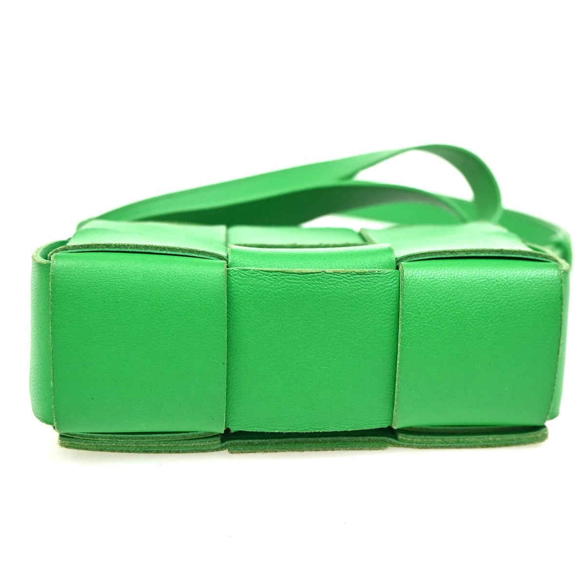 Bottega Veneta Cassette Crossbody Bag Maxi Intrecciato Leather, Green, Leather, Shoulder Bag