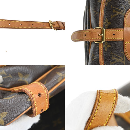 Louis Vuitton Saumur Handbag Monogram Canvas, BROWN, CANVAS, Shoulder bag