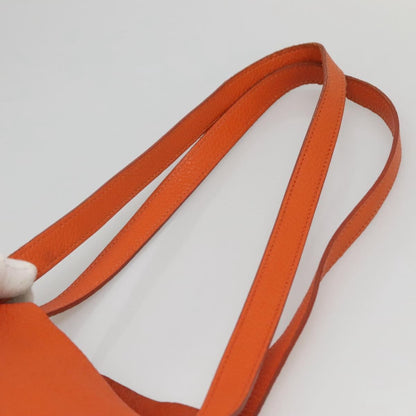 Prada Vintage Tote Leather, Orange, Leather, Tote Bag