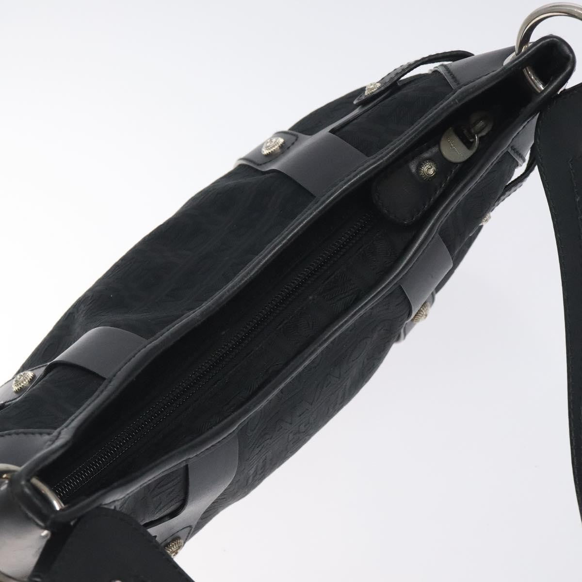 Salvatore Ferragamo Shoulder Bag Canvas, BLACK, CANVAS, Shoulder bag