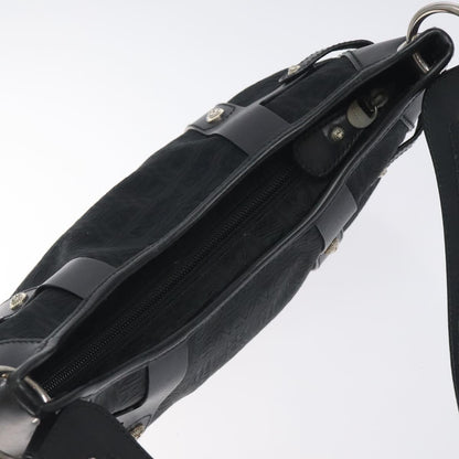 Salvatore Ferragamo Shoulder Bag Canvas, BLACK, CANVAS, Shoulder bag