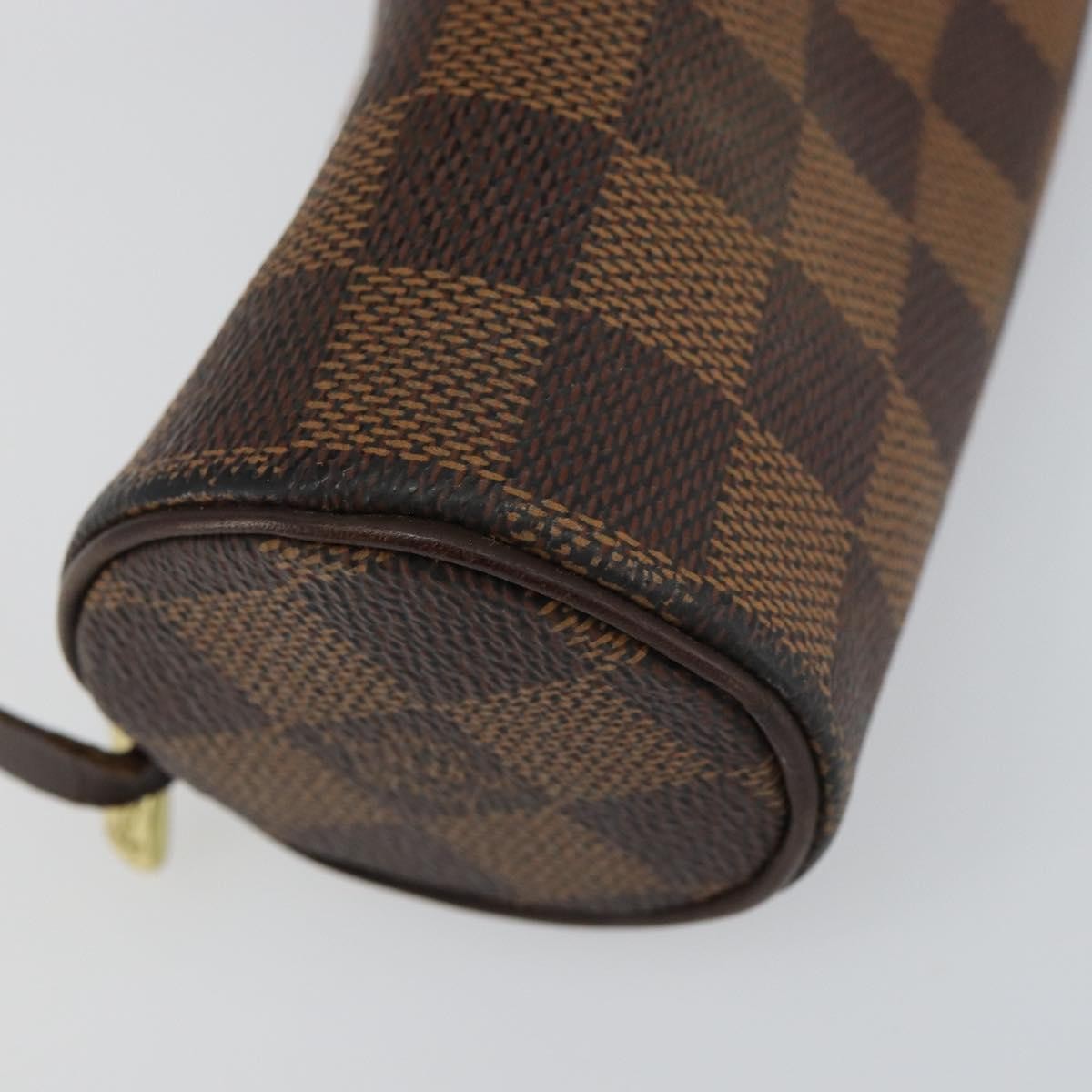 Louis Vuitton Papillon Pochette Damier, BROWN, CANVAS, Clutche & pouche