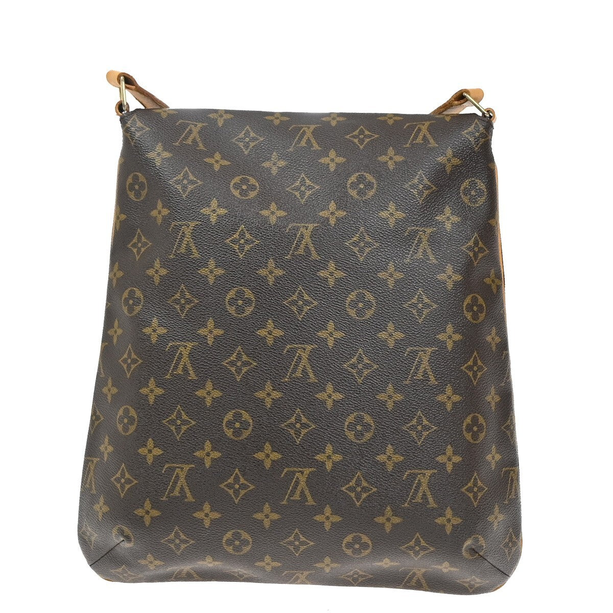 Louis Vuitton Musette Salsa Handbag Monogram Canvas, BROWN, LEATHER, Shoulder bag