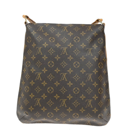Louis Vuitton Musette Salsa Handbag Monogram Canvas, BROWN, LEATHER, Shoulder bag