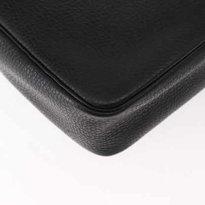 Christian Dior Vintage CD Handbag Leather, BLACK, LEATHER, Briefcase