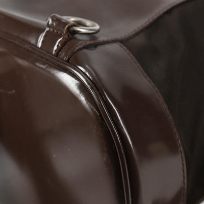 Gucci Vintage Bamboo Sling Backpack Nylon, BROWN, NYLON, Backpack