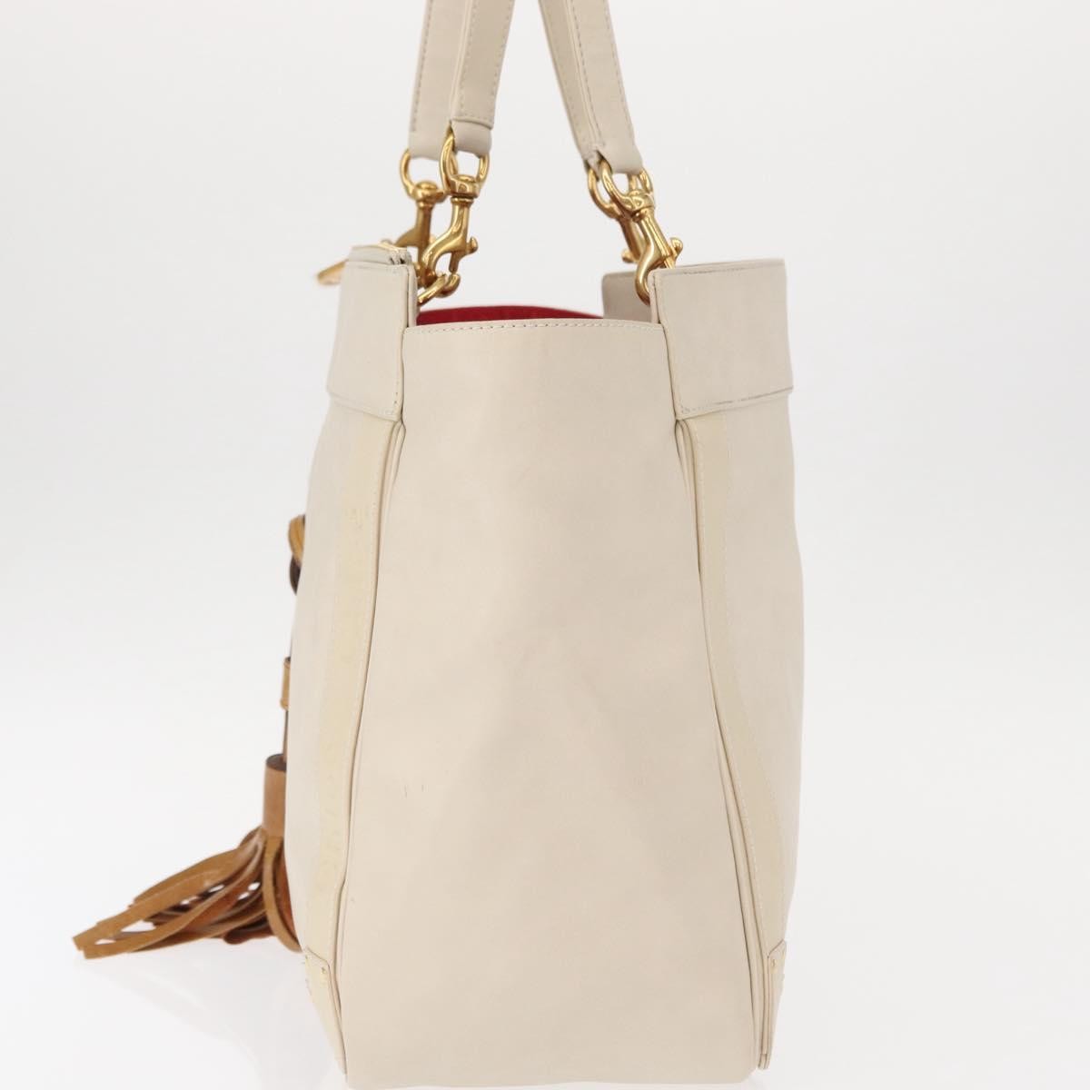 Chloe Eden Tote bag Leather, WHITE, LEATHER, Tote bag