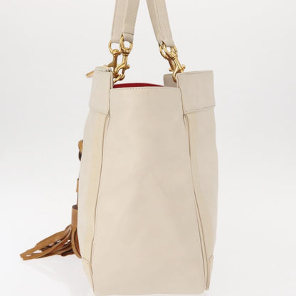 Chloe Eden Tote bag Leather, WHITE, LEATHER, Tote bag