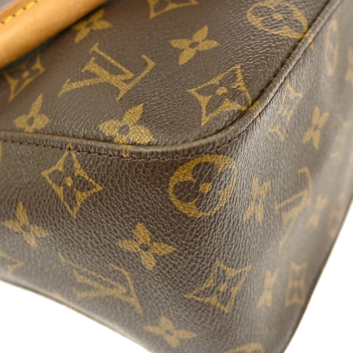 Louis Vuitton Looping Handbag Monogram Canvas, BROWN, CANVAS, Shoulder bag