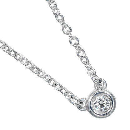 Tiffany & Co. Elsa Peretti Diamonds By The Yard Necklace Sterling silver with Diamond, SILVER, SILVER, Necklace